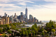 © Travel 'n' Lifestyle - View of urban skyline with hudson river and park, new york, united states.