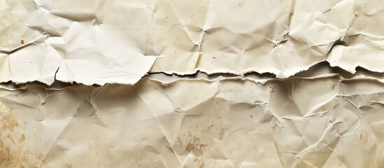 Leinwandbilder - Torn paper with a blank area for you to add your own message in the copy space image.