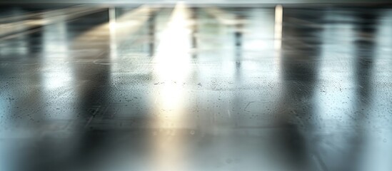 Leinwandbilder - A shiny aluminum surface with ample copy space image.