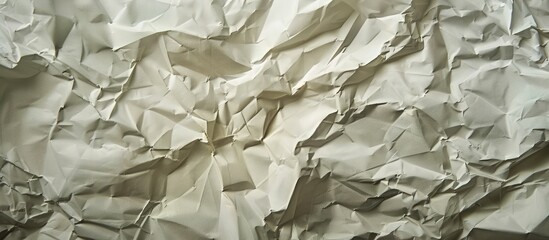 Wall Mural - Natural crumpled paper texture with copy space image.