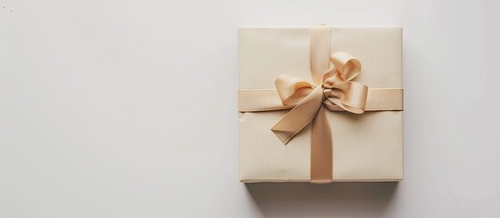 Leinwandbilder - Present box with elegant design, suitable for any occasion, set against a white background with copy space image.