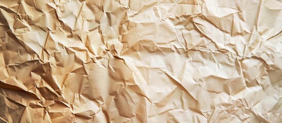 Poster - Natural crumpled paper texture with copy space image.