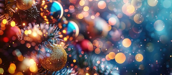 Poster - Festive abstract background with copy space image.