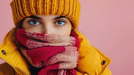 Wall Mural - The Woman in Winter Wear