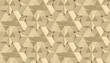 © ADDICTIVE STOCK - Seamless geometric pattern with golden 3D stars