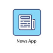 © Hexagon Designes - News App vector icon