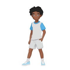 boy in shorts schoolboy athlete teenager 3D. Icons 3d realistic render vector object. 3d, trendy, teenager, student, boy, person, schoolboy, young, model, smart, teenage
