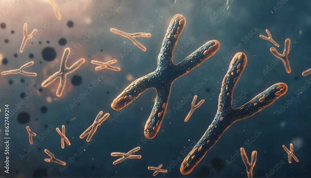 X and Y Chromosome, genetic structure and molecular reproduction, DNA ...