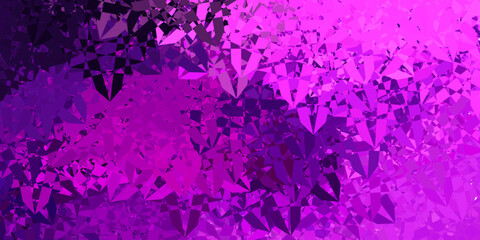 Wall Mural - Light Purple, Pink vector layout with triangle forms.
