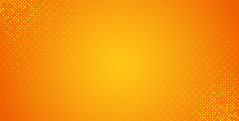 Wall Mural - Abstract orange halftone dots background