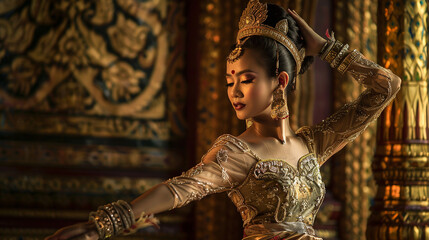 portrait of an asian female dancer.