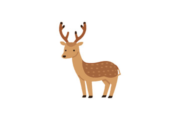 Poster - Deer vector illustration isolated on a white background