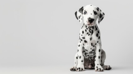 Poster - The adorable Dalmatian puppy