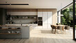 © RanaMuhammad - Design a sleek, modern kitchen with a minimalist aesthetic and ample natural light