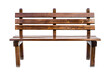 © Oksana - Wooden outdoor bench isolated on white background