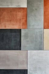 Simple, large color blocks in a modern palette, with clean edges and subtle texture. 