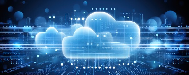 Wall Mural - Cloud Computing Technology - Digital Network