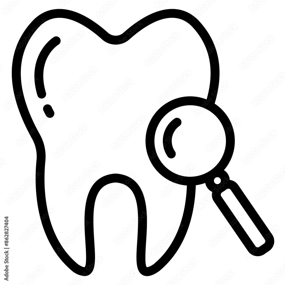 Teeth medical check icon, infographic vector for app logo web button ui ...