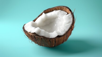 Wall Mural - The half of coconut