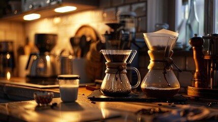 Poster - The coffee brewing setup