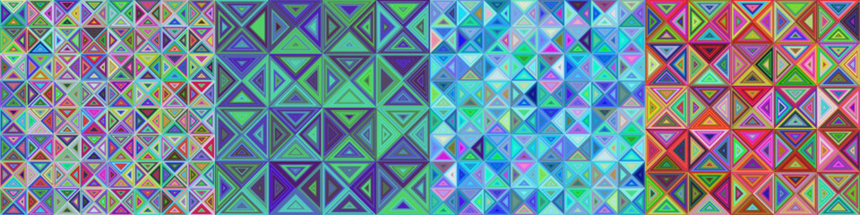 Wall Mural - Abstract triangle polygon background collection