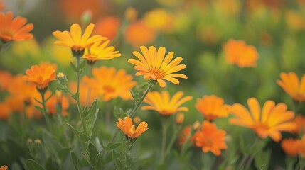 Sticker - Orange Osteospermum Cape Daisy Blooms