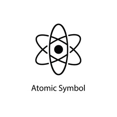 Wall Mural - Atomic Symbol vector icon