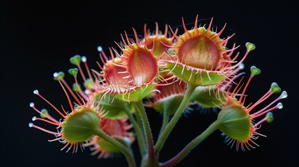 Wall Mural - Close-up of a Carnivorous Sundew Plant