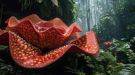 Wall Mural - Rafflesia arnoldii in the Tropical Rainforest