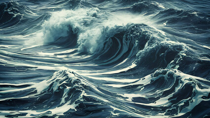 Wall Mural - Sea waves background