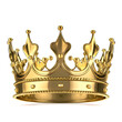 © Oksana - Golden realistic crown isolated on white background