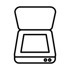 Poster - Scanner line icon