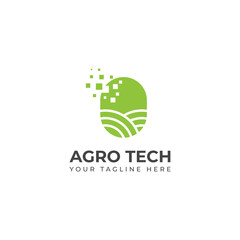 Wall Mural - Creative Agro tech logo design