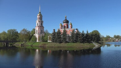 Wall Mural - The ancient Cathedral of the Resurrection of Christ. Staraya Russa. Novgorod region, Russia