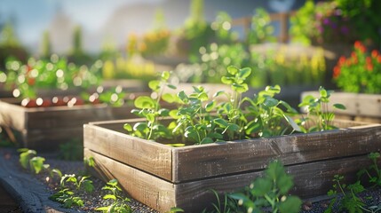 Productive community vegetable patch, demonstrating the power of communal gardening and local food sustainability.