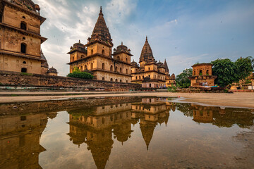 Royal Chhatris or Cenotaphs are the historical monuments situated on the banks of River Betwa in Orchha, Madhya Pradesh, India.