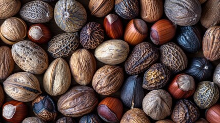 A Colorful Array of Nuts and Seeds