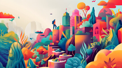 Website design blog illustration
