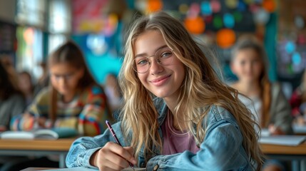 Wall Mural - Student woman