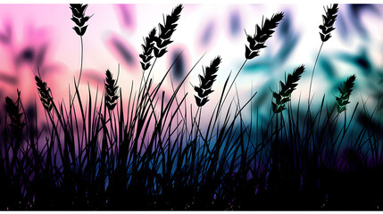 Sticker - grass silhouettes2