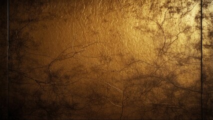 Golden grungy wall background or texture
