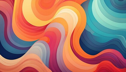 Wall Mural - abstract colorful shapes background