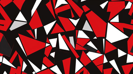 Wall Mural - Red and black Modern Abstract wallpapers and backgrounds. Cubism abstract wallpaper.