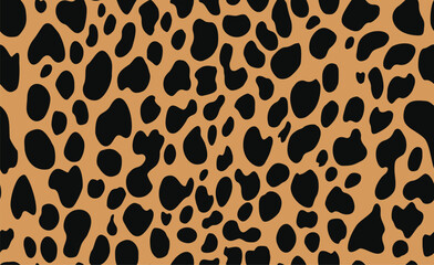 Wall Mural - 
leopard spots vector pattern seamless fashionable print for textiles