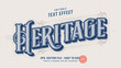 © Zdson - Heritage victorian vintage editable text effect