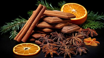 Poster - christmas spices