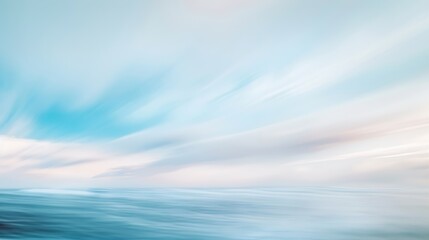 Wall Mural - blue pastel sky with white cloud motion blur background cloudscape morning sky the concepts of freed