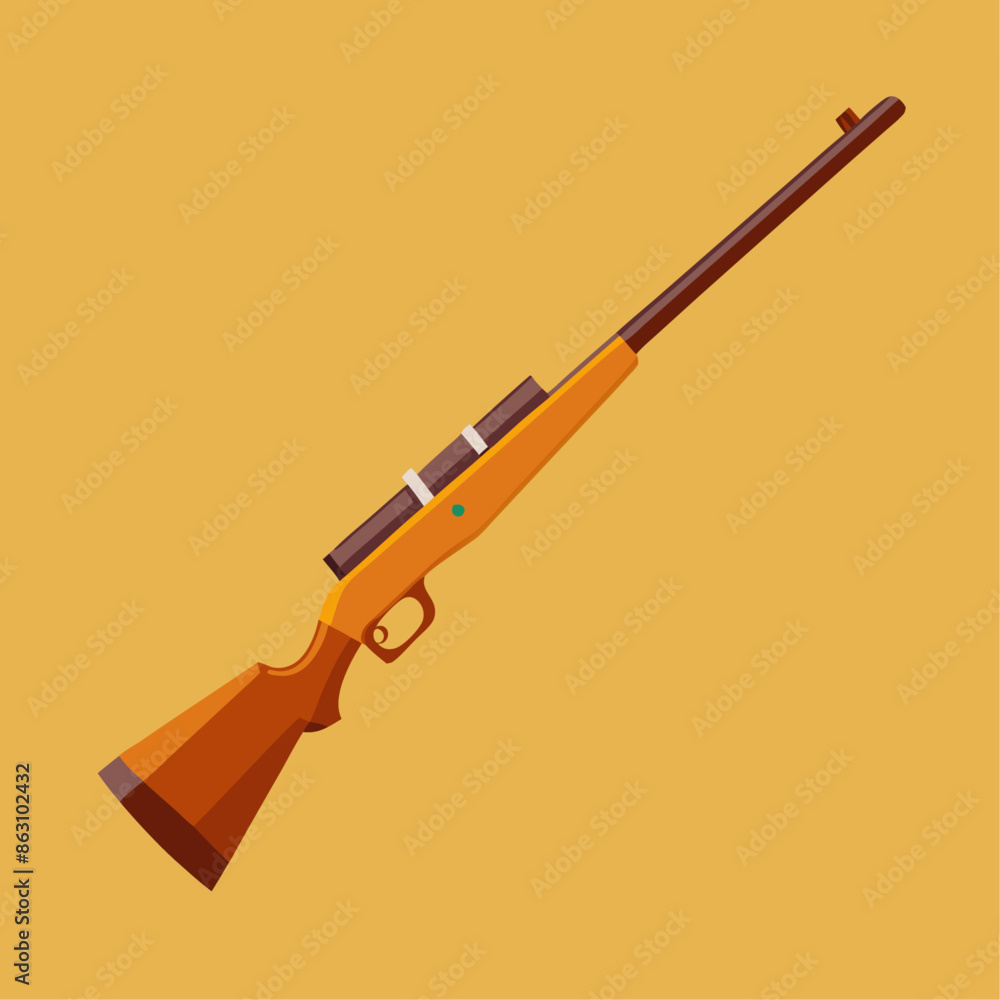 rifle clipart cartoon Illustration drawing Stock Vector | Adobe Stock