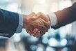 © Kava - Professional people in suits shaking hands after a successful interview in a well-lit modern office. Business partnership, job interview, and professional agreement concepts on a modern background.