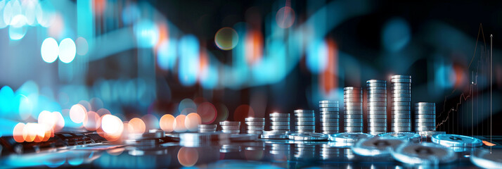 Wall Mural - Abstract Background for Finance Business Website Banner